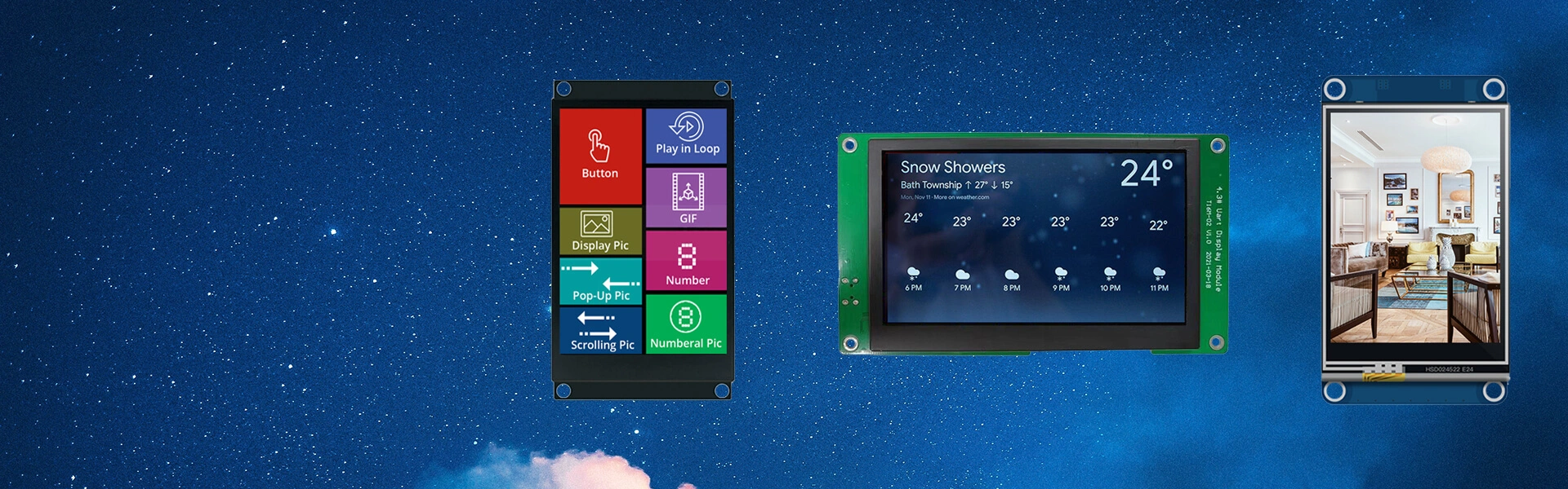 UART TFT LCD-Anzeige modul