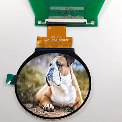 2,1 Zoll kreisförmige LCD-Bildschirm-Auflösung 480*480 SPI SPI RGB-Schnitts telle IPS-Ansicht